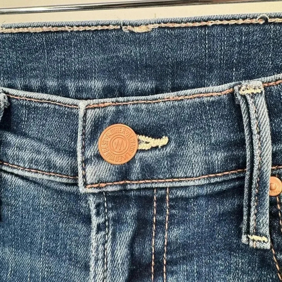Mother The Insider Crop Step walking on coals size 25 jeans B16 - Picture 5 of 8